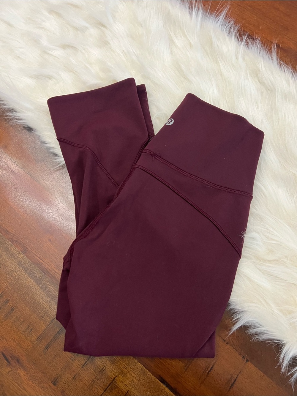 Lululemon In Movement Crop Everlux 19” Leggings Garnet size 4